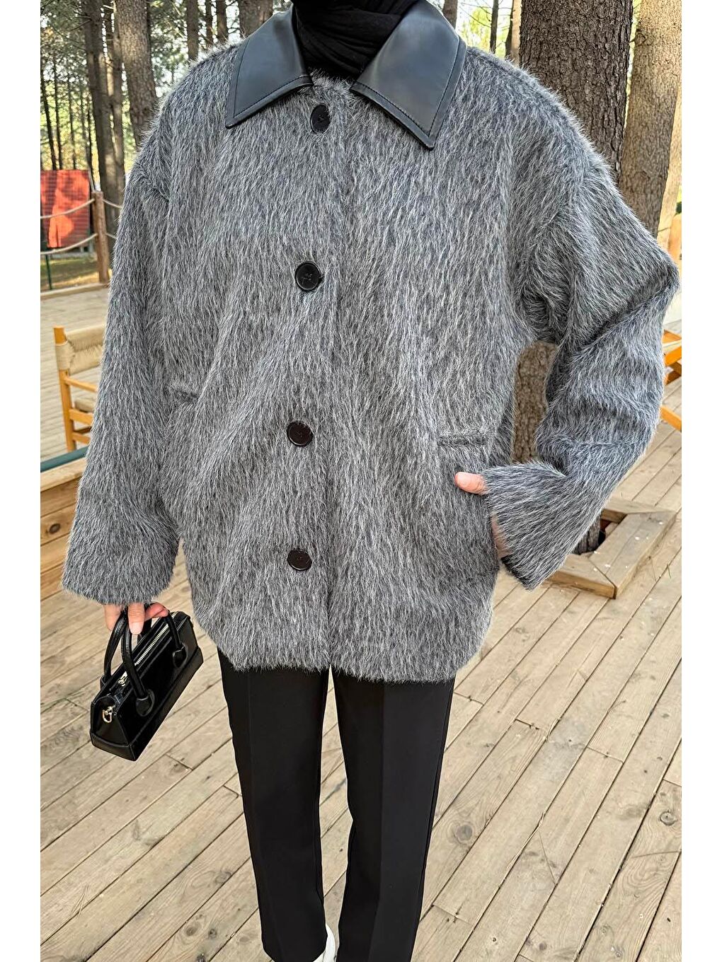 Deri Yaka Mont Antrasit-2