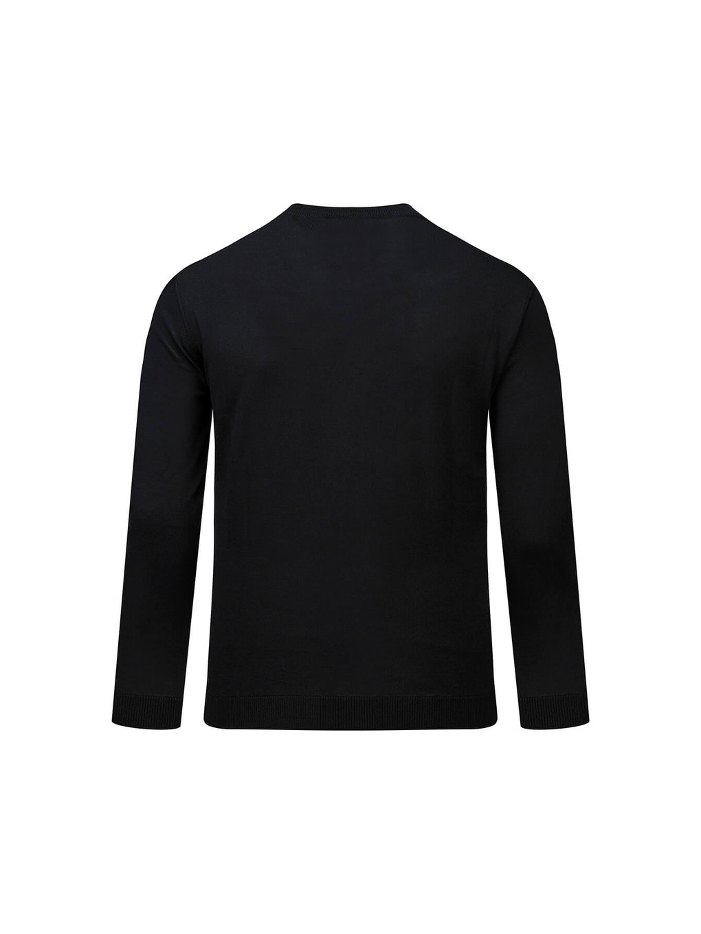 Siyah Regular Fit Yarım Balıkçı Yaka Rayon Kazak-2