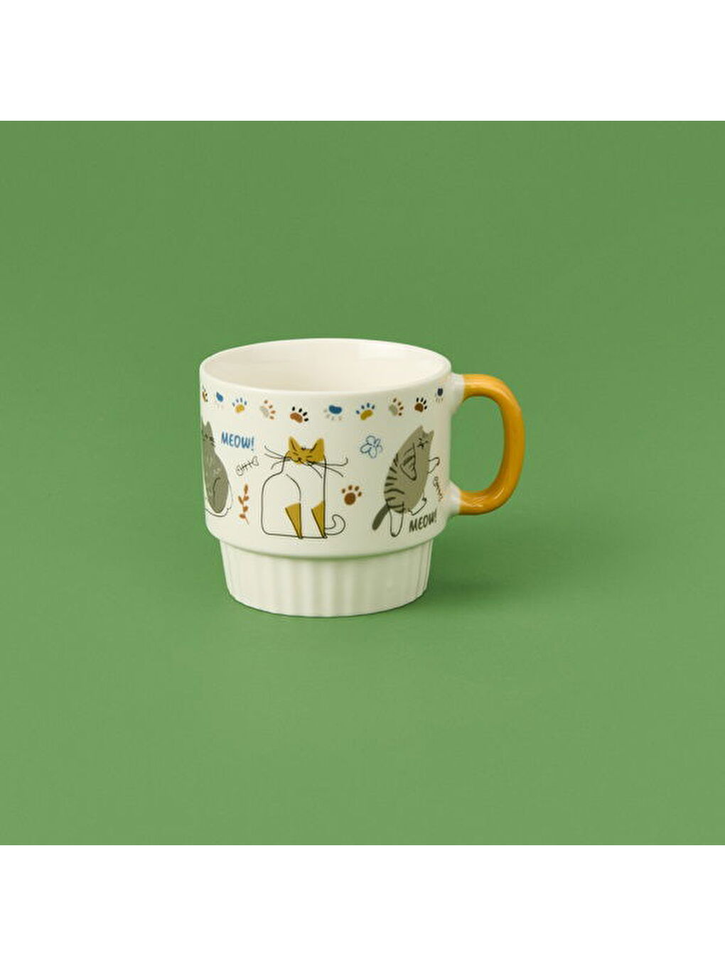 Karışık Renkli Porselen Kupa - Asorti - 420 ml-4