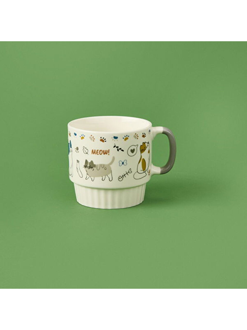 Karışık Renkli Porselen Kupa - Asorti - 420 ml-5