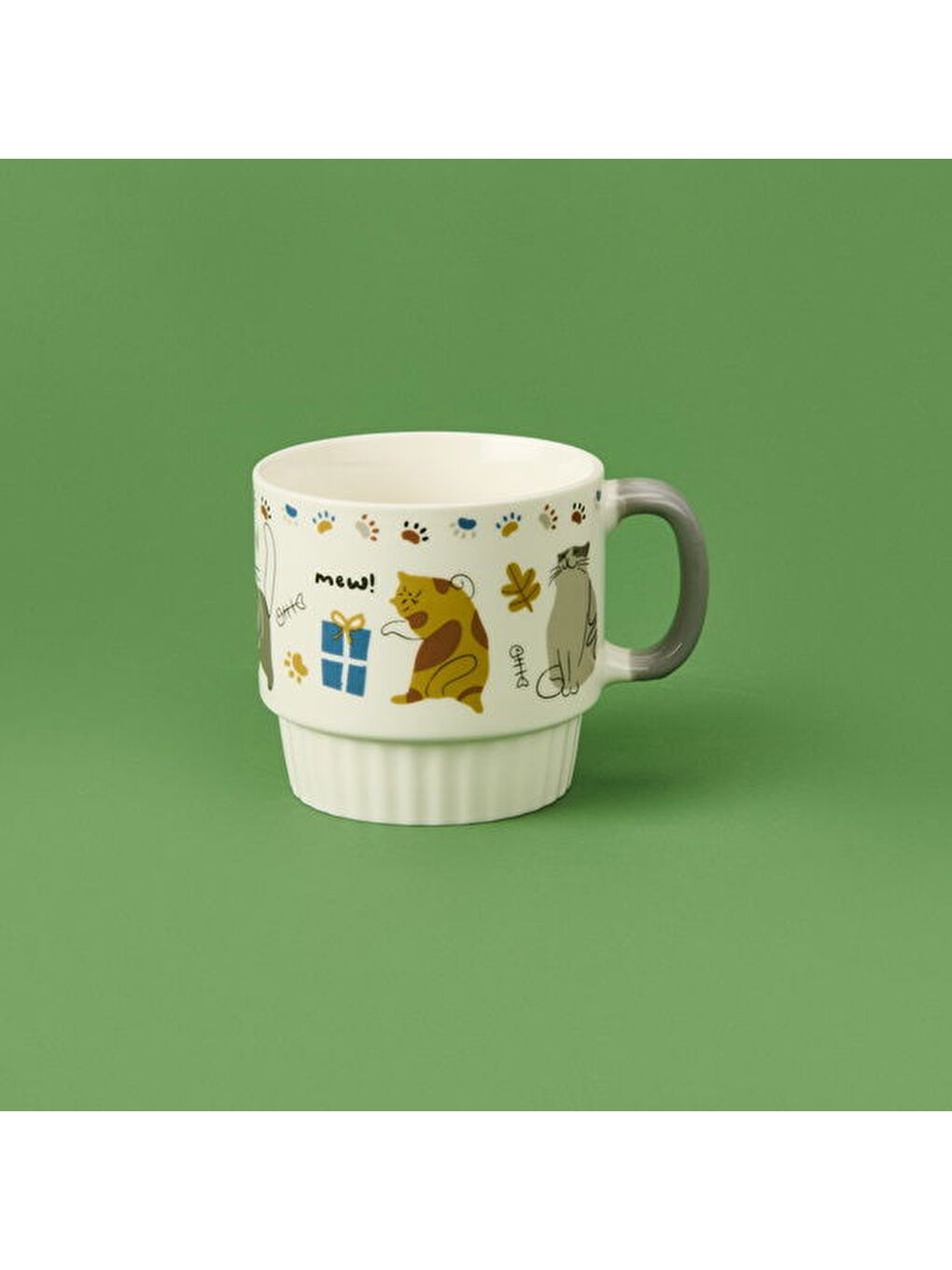 Karışık Renkli Porselen Kupa - Asorti - 420 ml-6