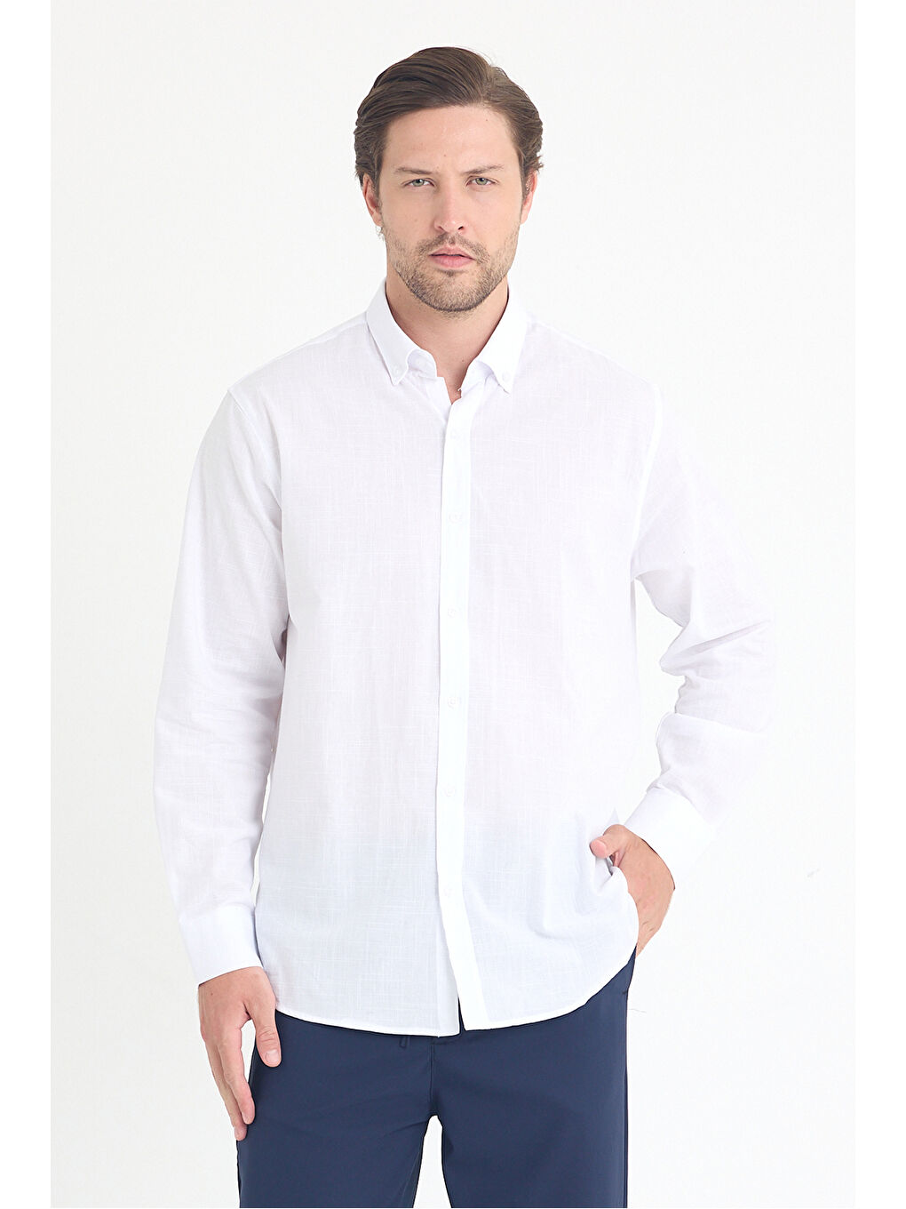 Erkek Beyaz Gömlek-1