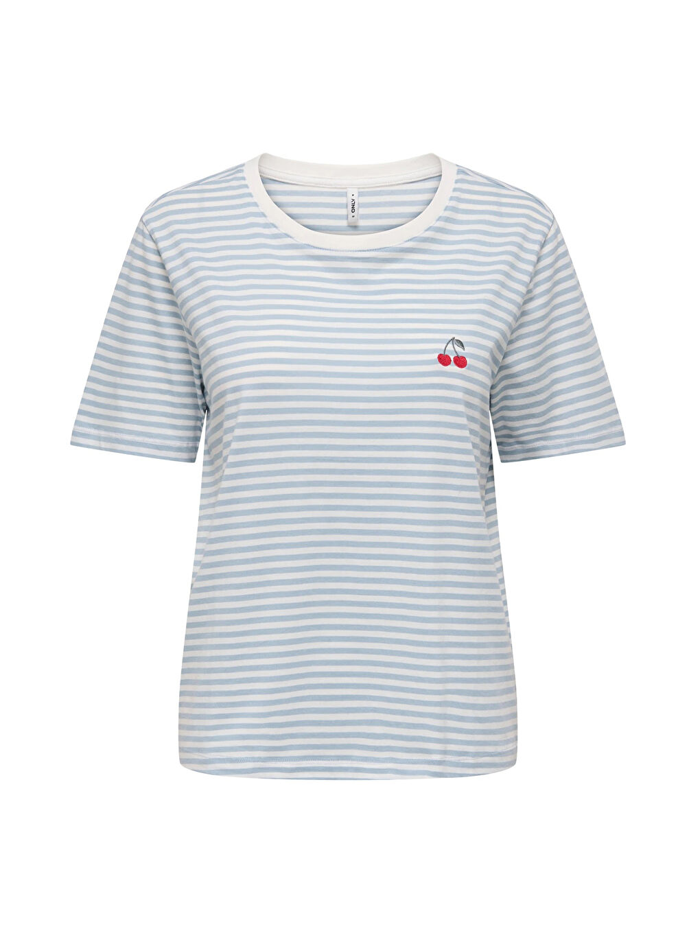 Ekru Onlhappy % 100 Pamuk Regular Fit Bisiklet Yaka T Shirt 15370117