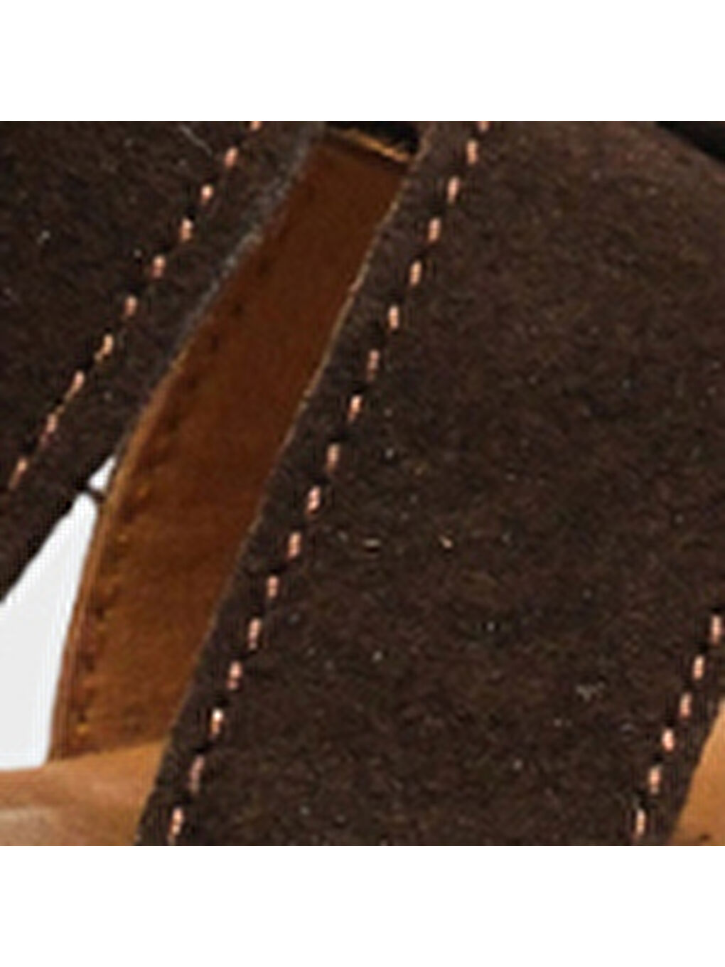 Kahverengi Missy Hakiki Süet Gladyatör Düz Topuklu Kadın Sabo Terlik-6