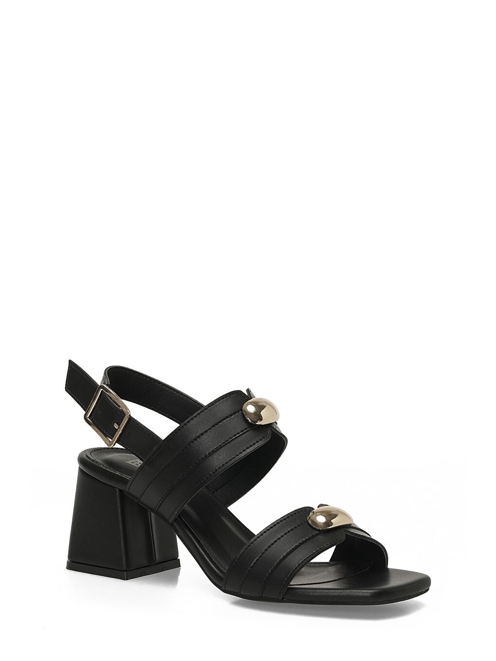 26S-330 6FX Siyah Kadın Topuklu Sandalet-1