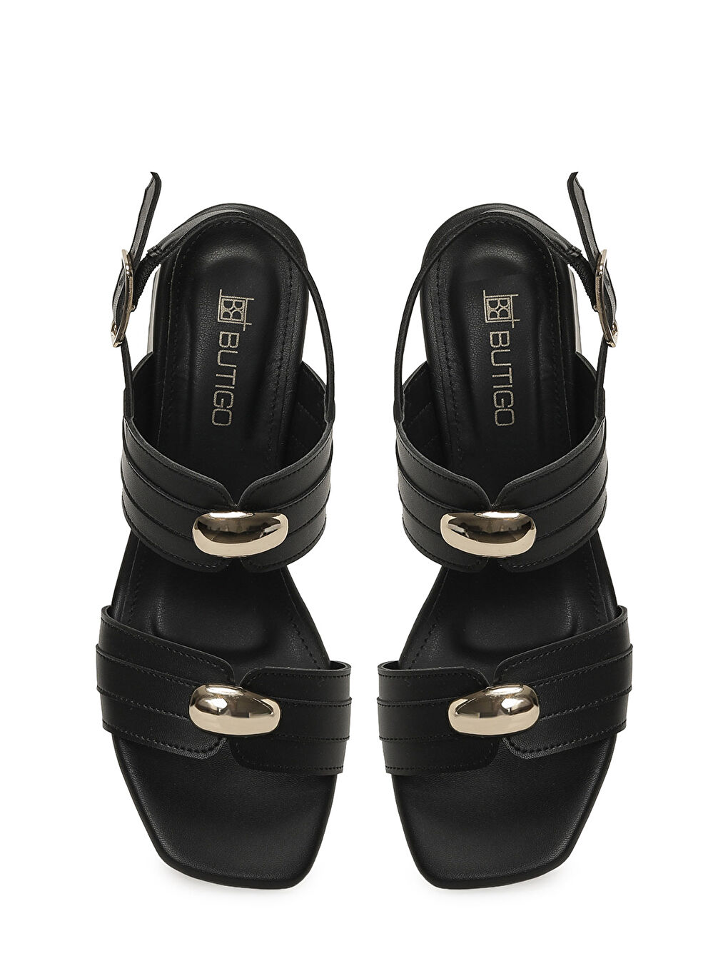 26S-330 6FX Siyah Kadın Topuklu Sandalet-3