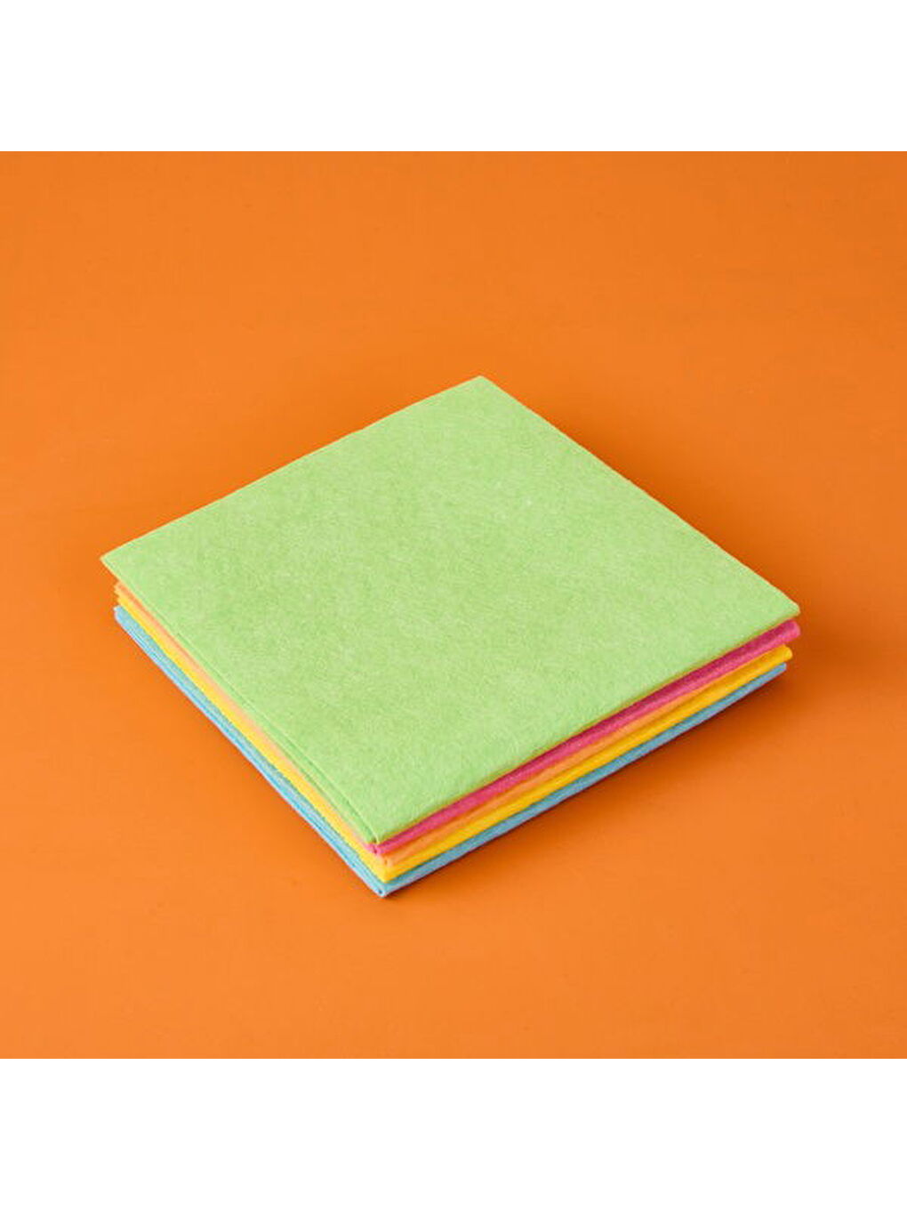 Renksiz 5'li Rengarenk Temizlik Bezi - Şeffaf-2