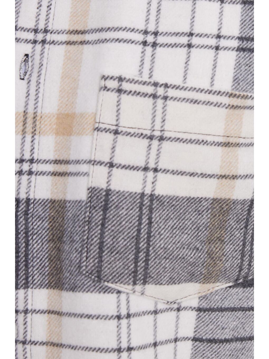 Gri Erkek Regular Fit Rahat Kesim Kışlık Kareli Oduncu Gömlek-6