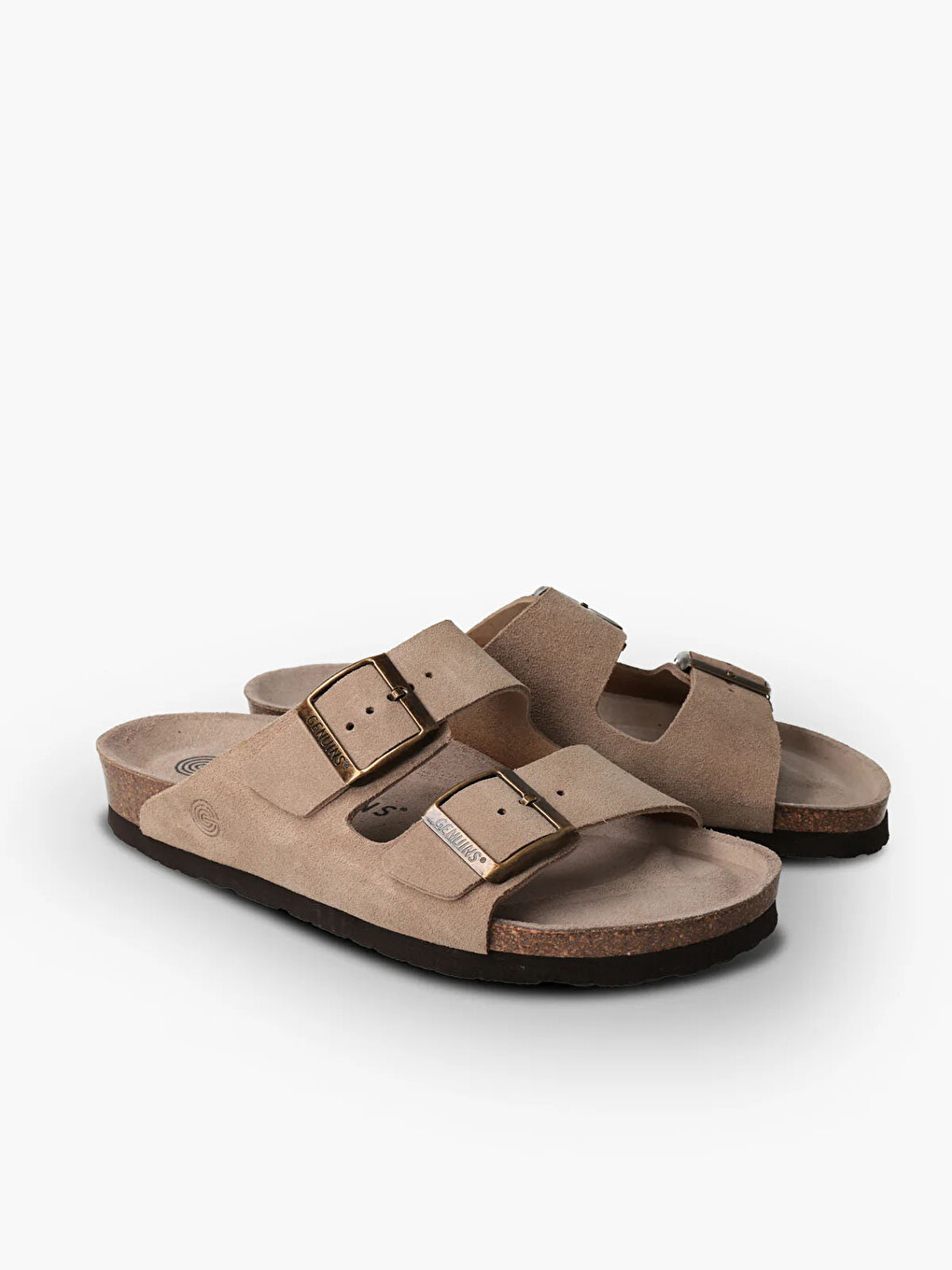 Bej Erkek Terlik HAWAII G106000 Velour Taupe-2