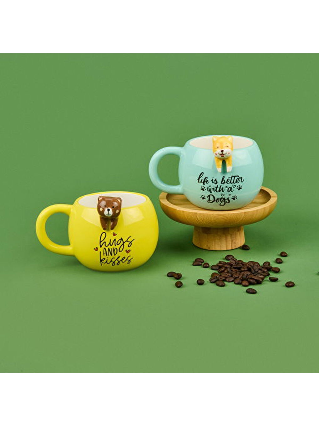 Karışık 3 Boyutlu Sarkan Hayvan Figürlü Kupa - Asorti - 420 ml-2