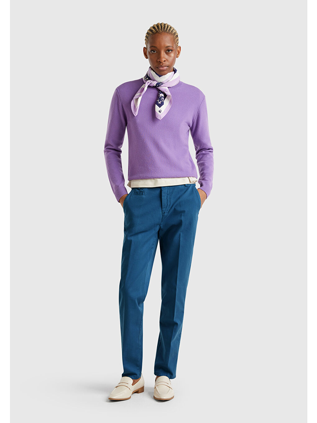 Mavi Kadın Denim Elastanlı Basic Chino Pantolon-2