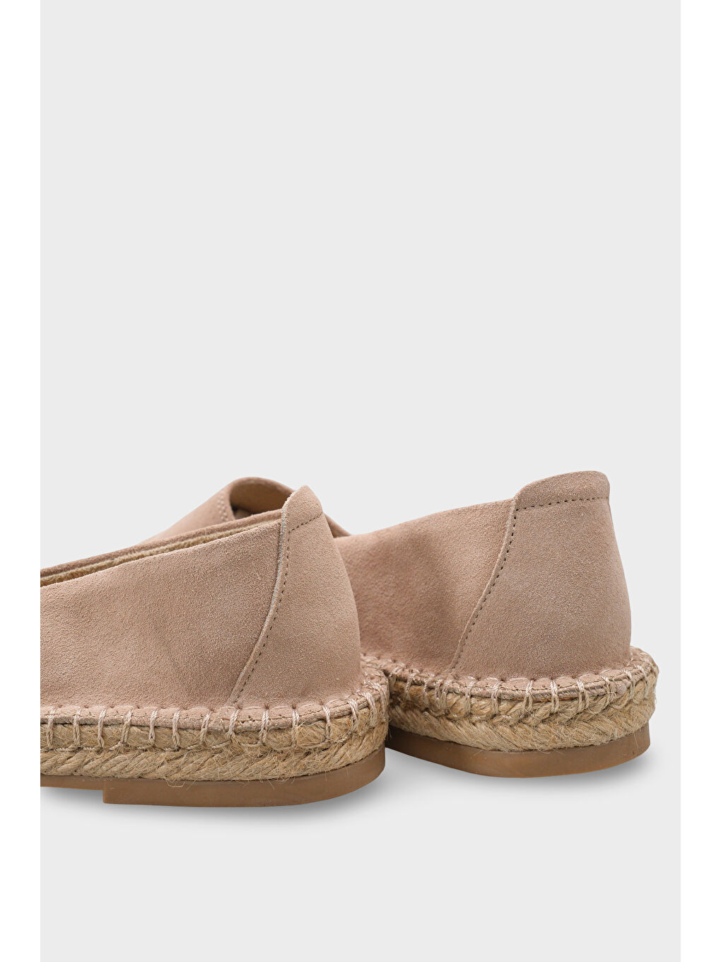 Bej Laurie Hakiki Deri Süet Kadın Espadril-3