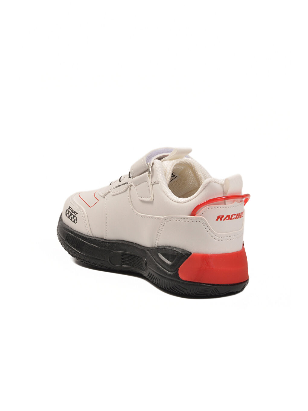 Beyaz Cırtlı Hafif Erkek Çocuk Spor Ayakkabı Racing P-3