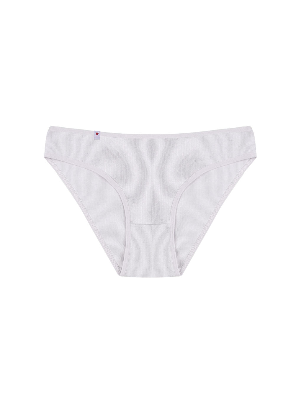 Kahverengi Kadın Külot 5 li Pamuklu Etiket Detaylı Fitilli Ribana-5