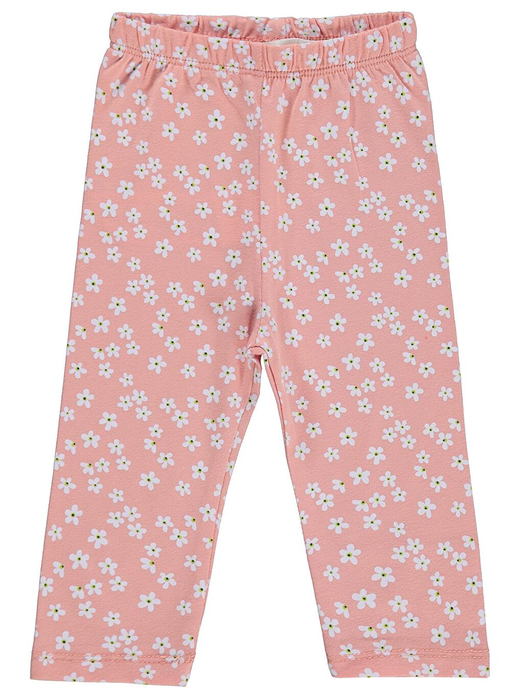 Pembe Baby Küçük Çiçek Empirme 6-18 Ay Tayt - Pudra