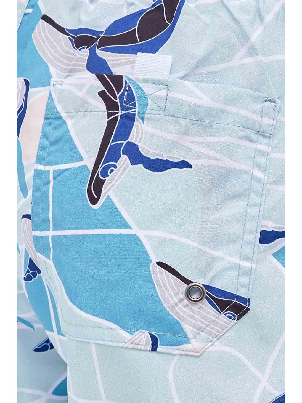 Karışık Erkek Standart Fit Hızlı Kuruyan Desenli Mayo Deniz Şortu-2