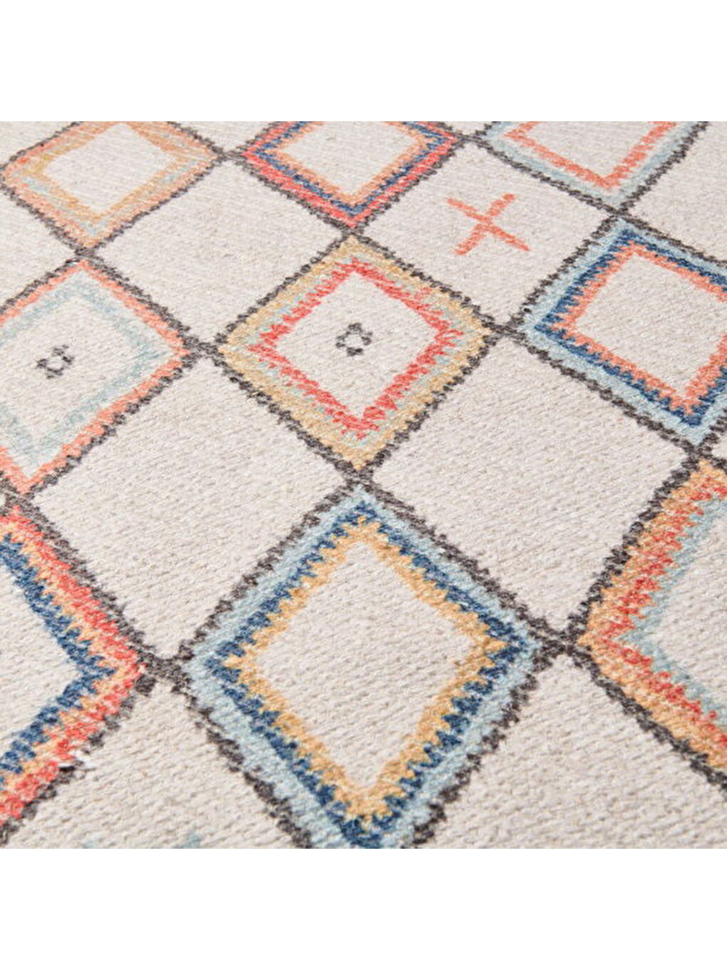 Soft Cora Kilim - Ekru - 80x150 cm-4