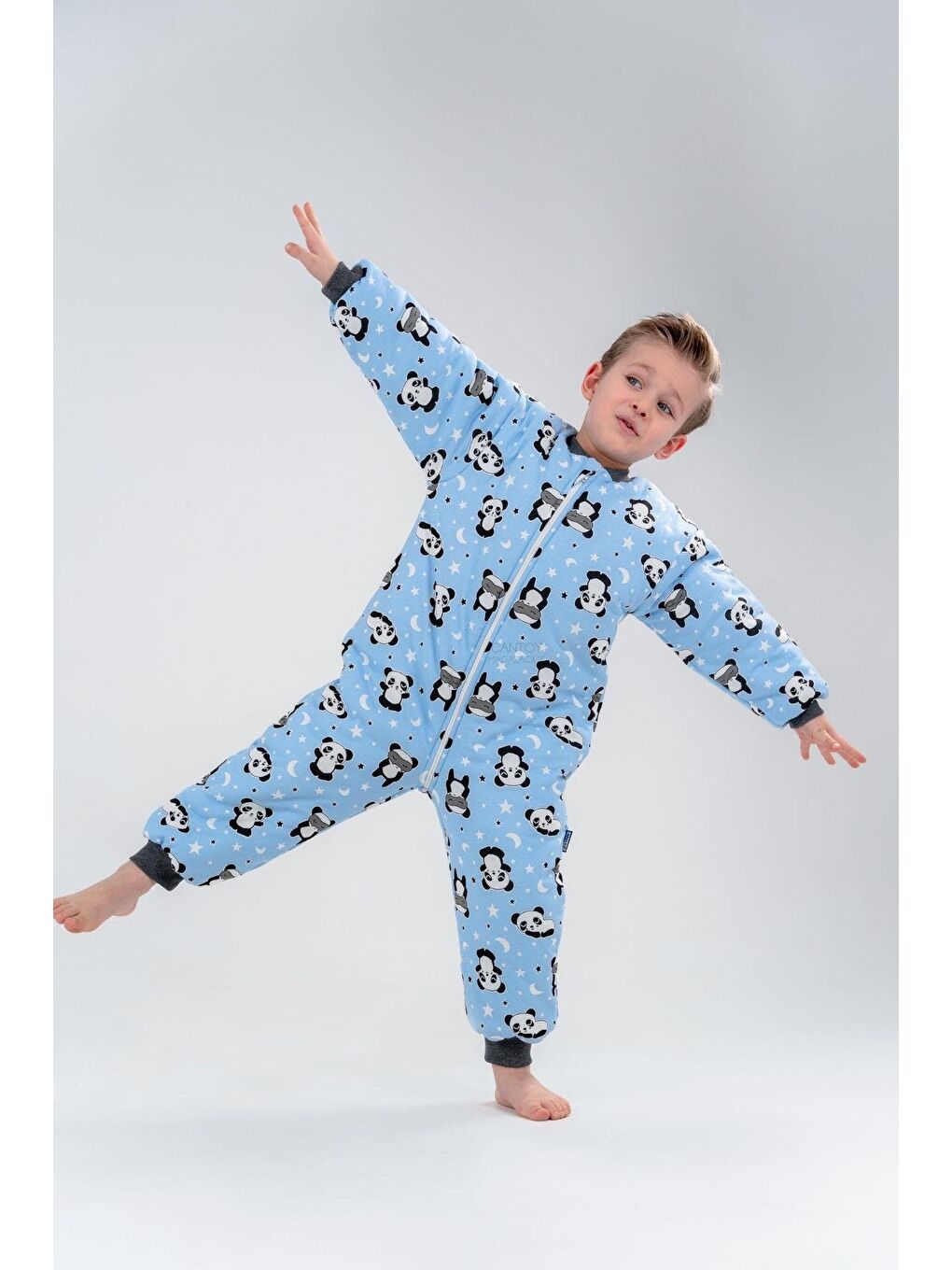 Mavi Erkek Bebek 2.5 Tog Desenli Uyku Tulumu 2 Yaş-1