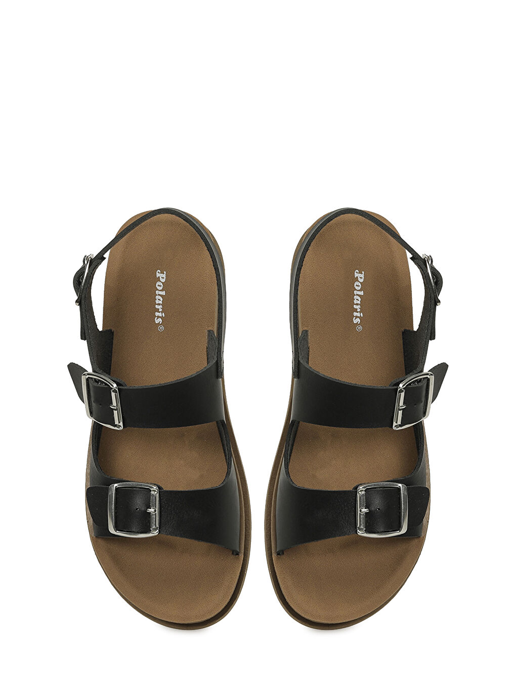 325625.Z6FX Siyah Kadın Düz Sandalet-3