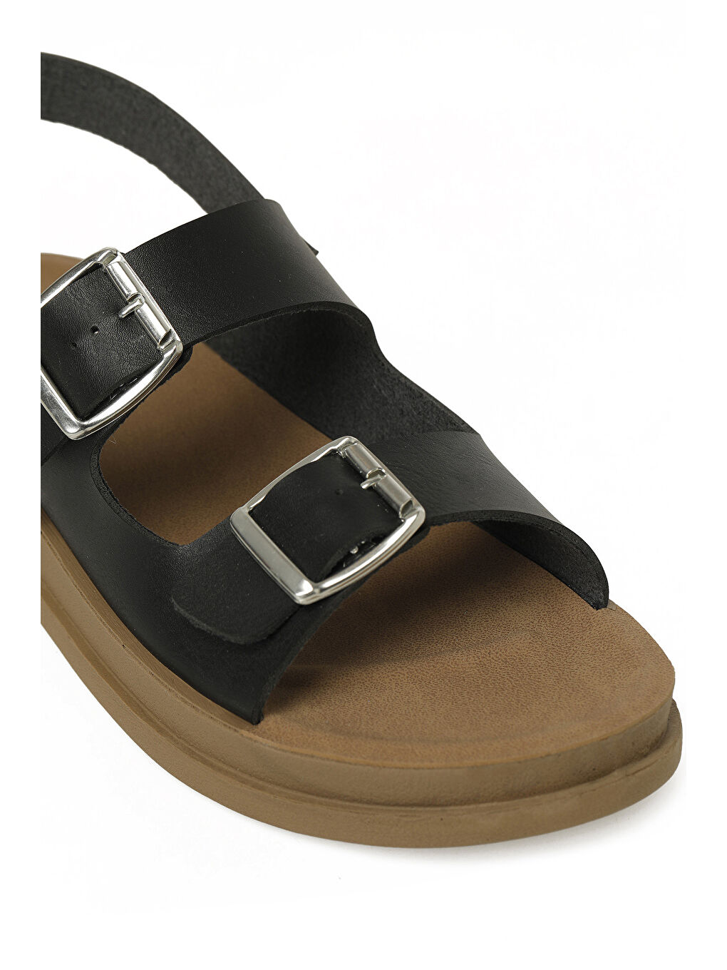 325625.Z6FX Siyah Kadın Düz Sandalet-6