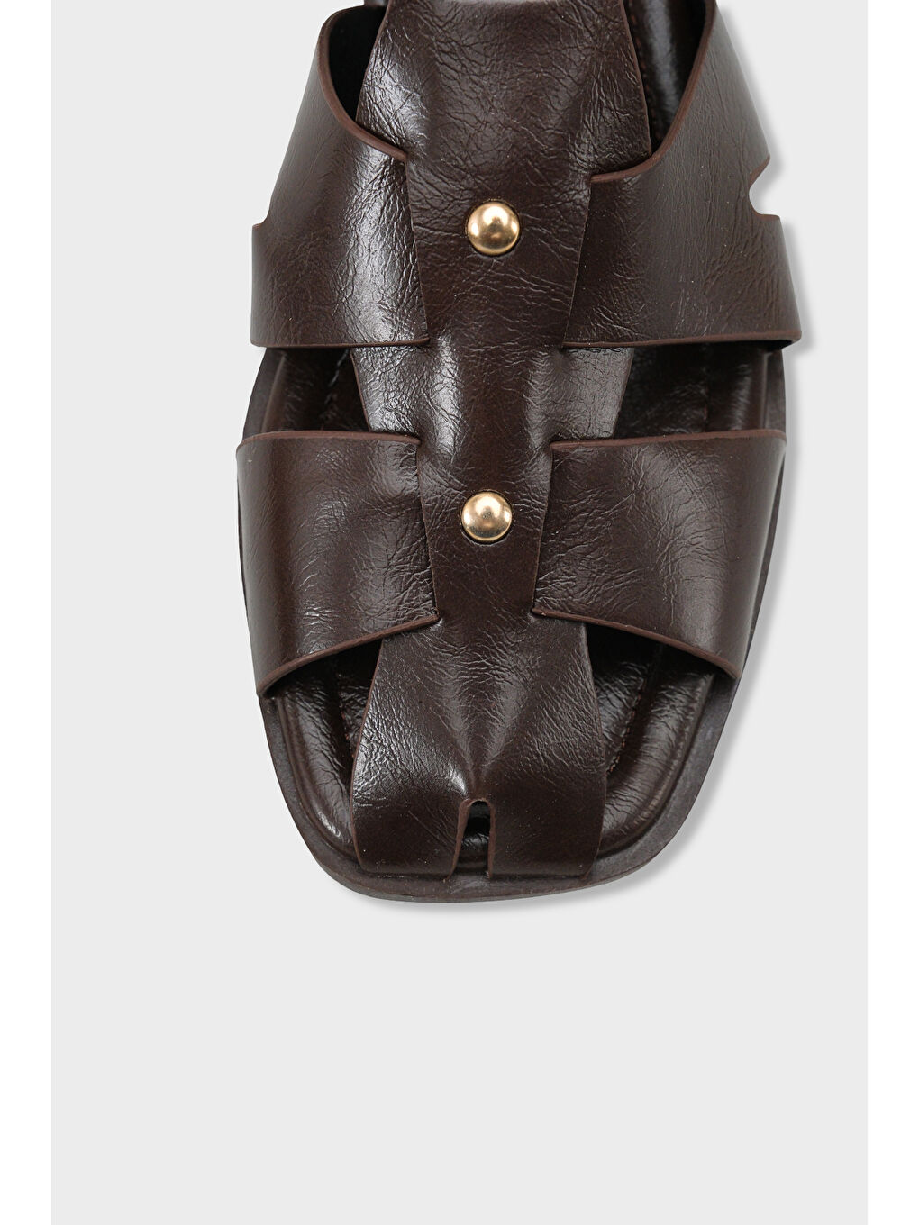 Kahverengi Willa Gladyatör Kadın Terlik-2