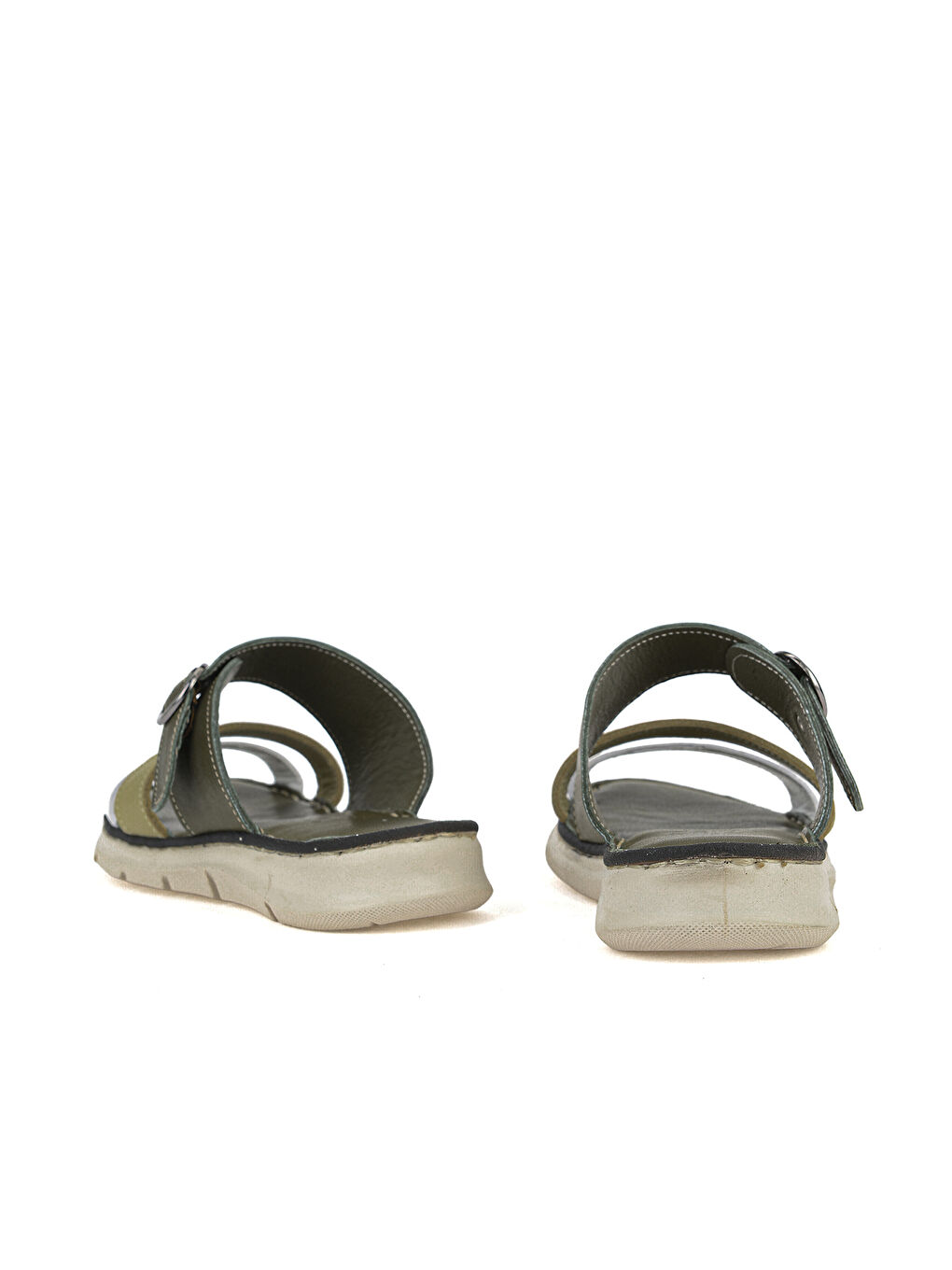 Kadın Hakiki Deri Konfor Terlik 1611051Z7102 Haki-2