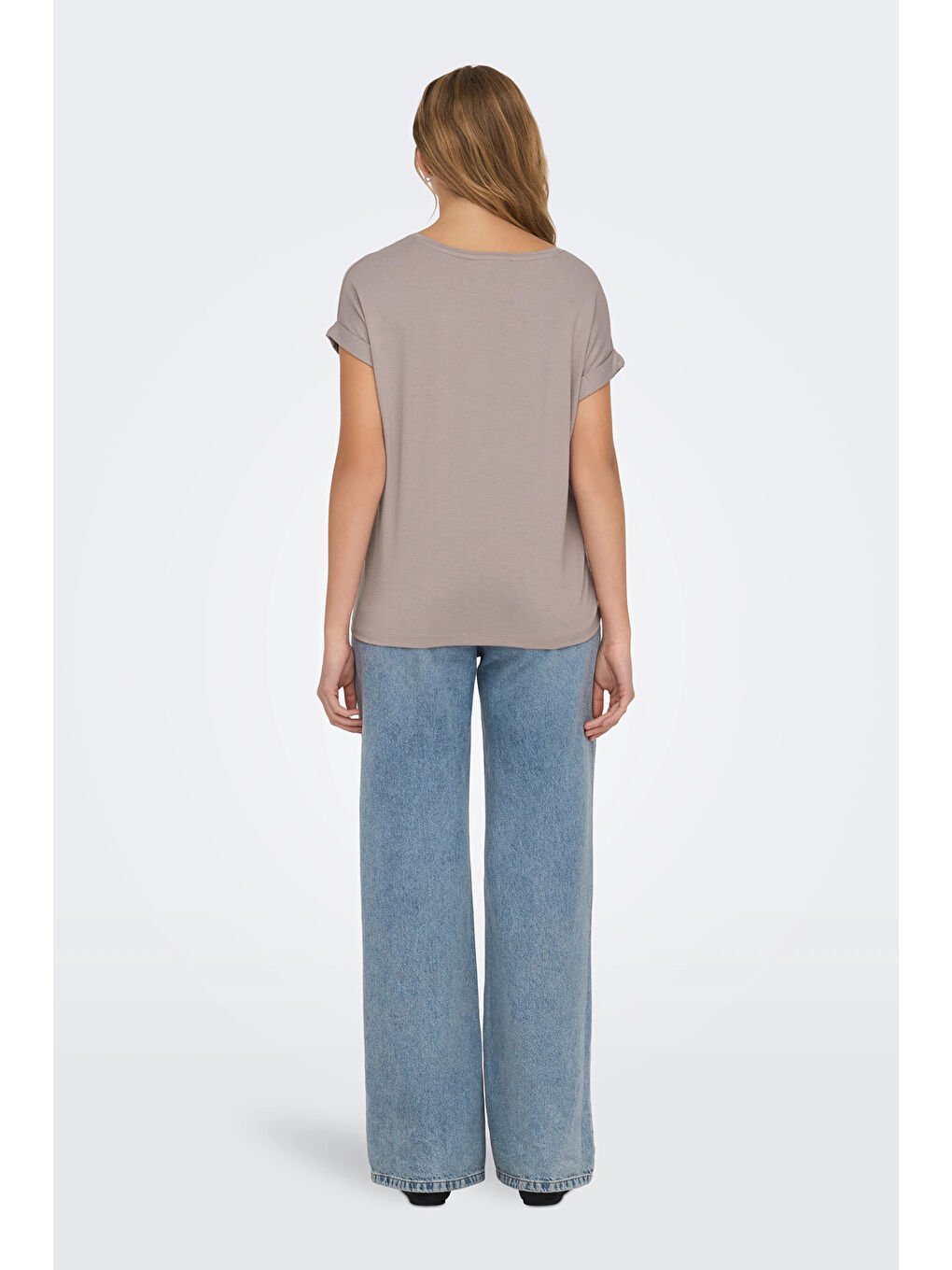 Pembe Regular Fit Bisiklet Yaka Onlmoster Kadın T Shirt 15106662-2