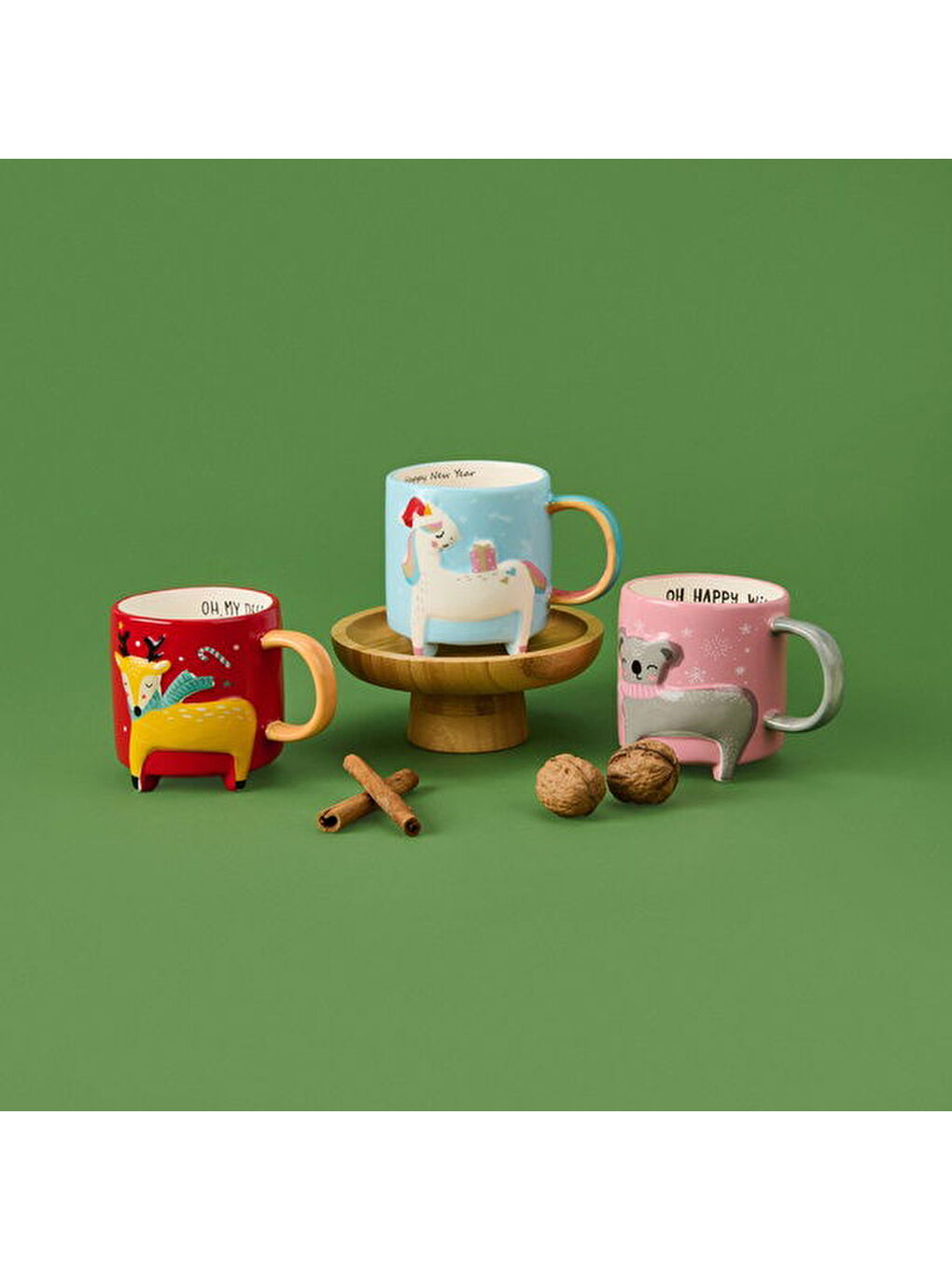 Karışık 3 Boyutlu Hayvan Figürlü Kupa - Asorti - 420 ml-1