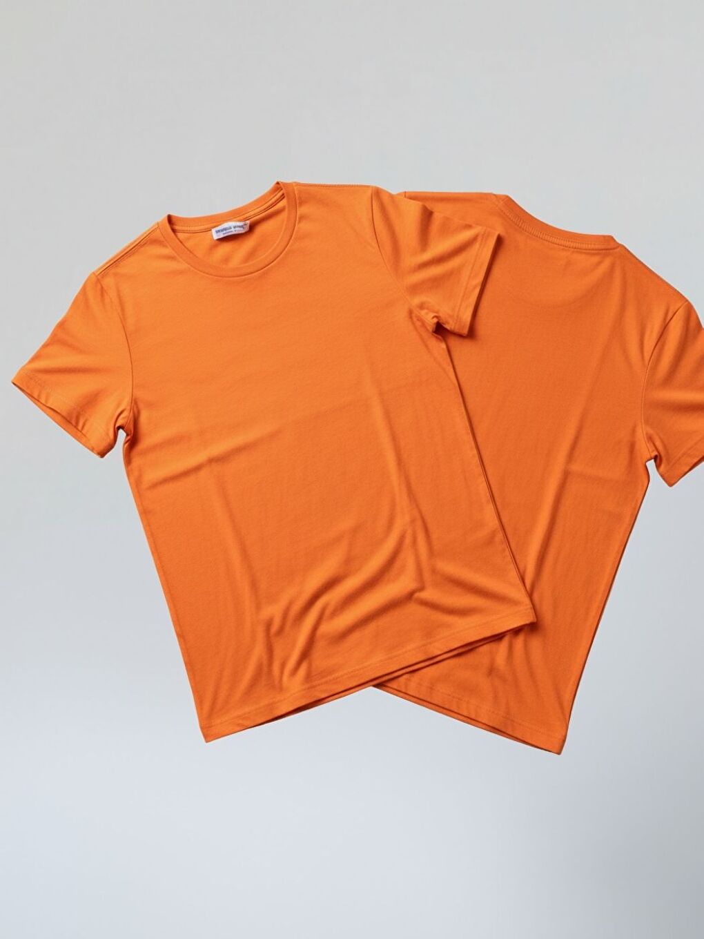 Unisex Turuncu Düz Tişört