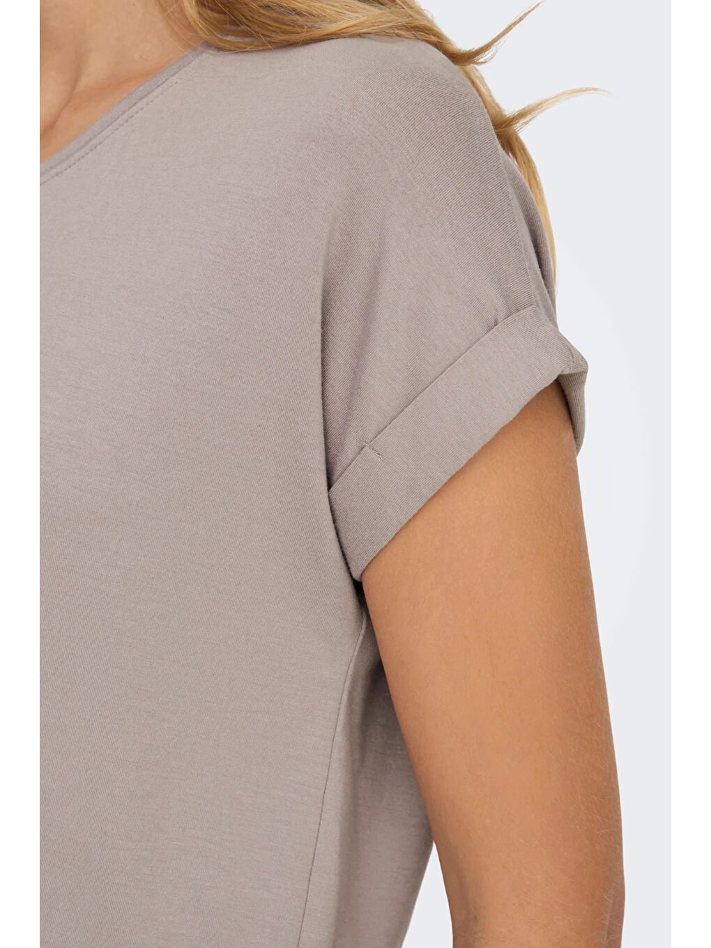 Pembe Regular Fit Bisiklet Yaka Onlmoster Kadın T Shirt 15106662-3