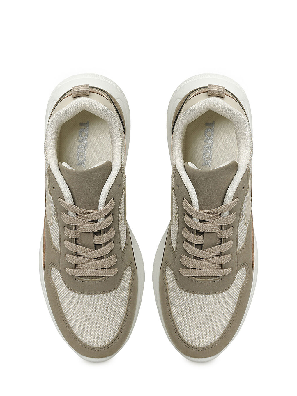 Bej TRX24S-037 W 6FX Kum Rengi Kadın Spor Ayakkabı-3