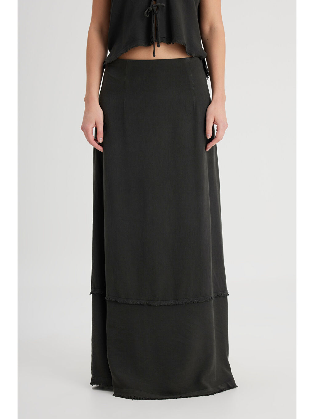 Regular Fit Normal Kesim Normal Bel Siyah Etek-4