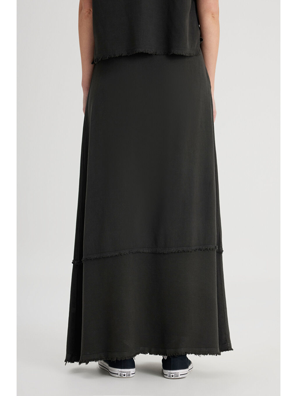 Regular Fit Normal Kesim Normal Bel Siyah Etek-5