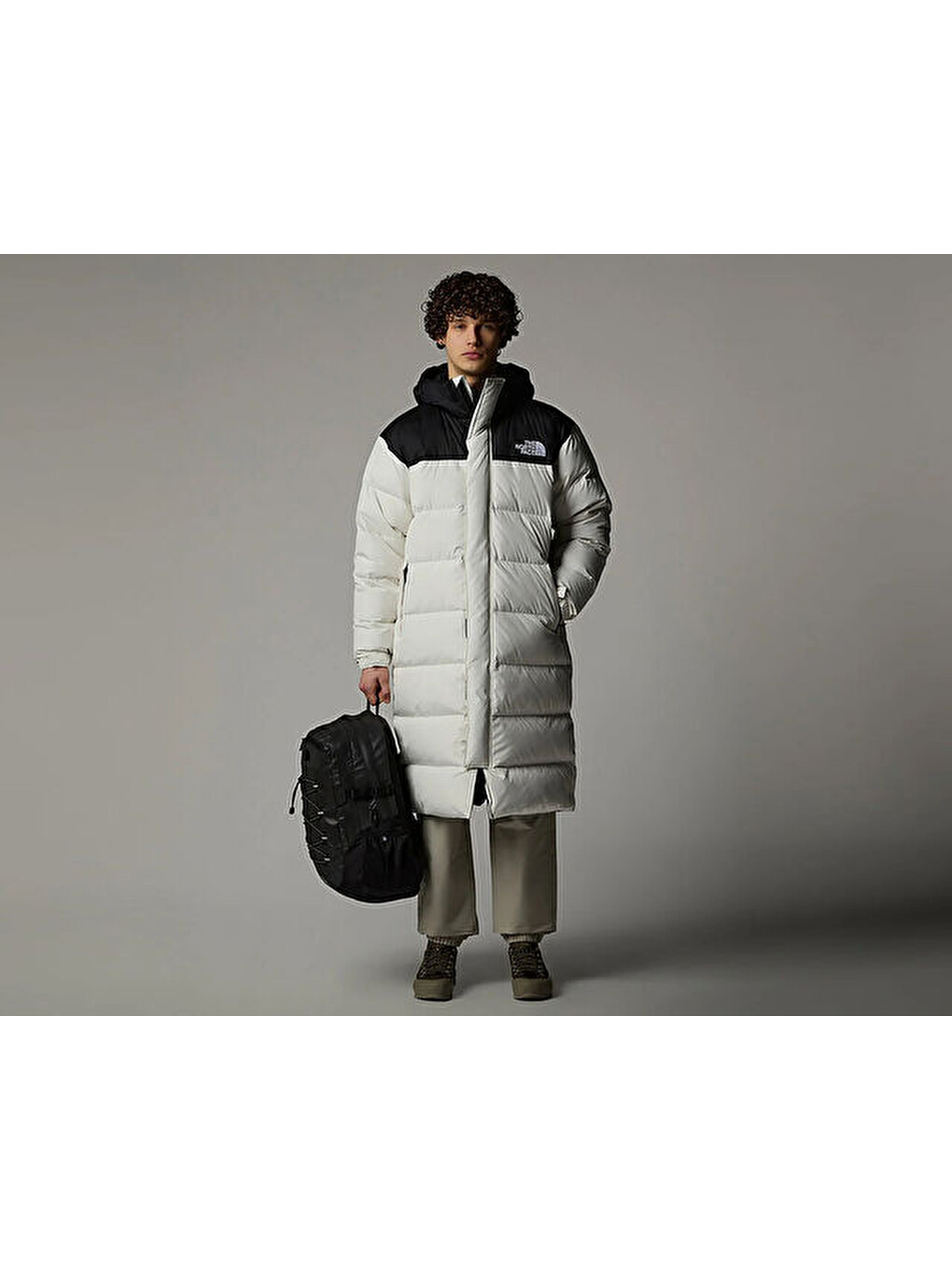 M Nuptse Parka Erkek Outdoor Montu (700 Dolgu Kaz Tüyü) Nf0a832jrou1 Bej-8