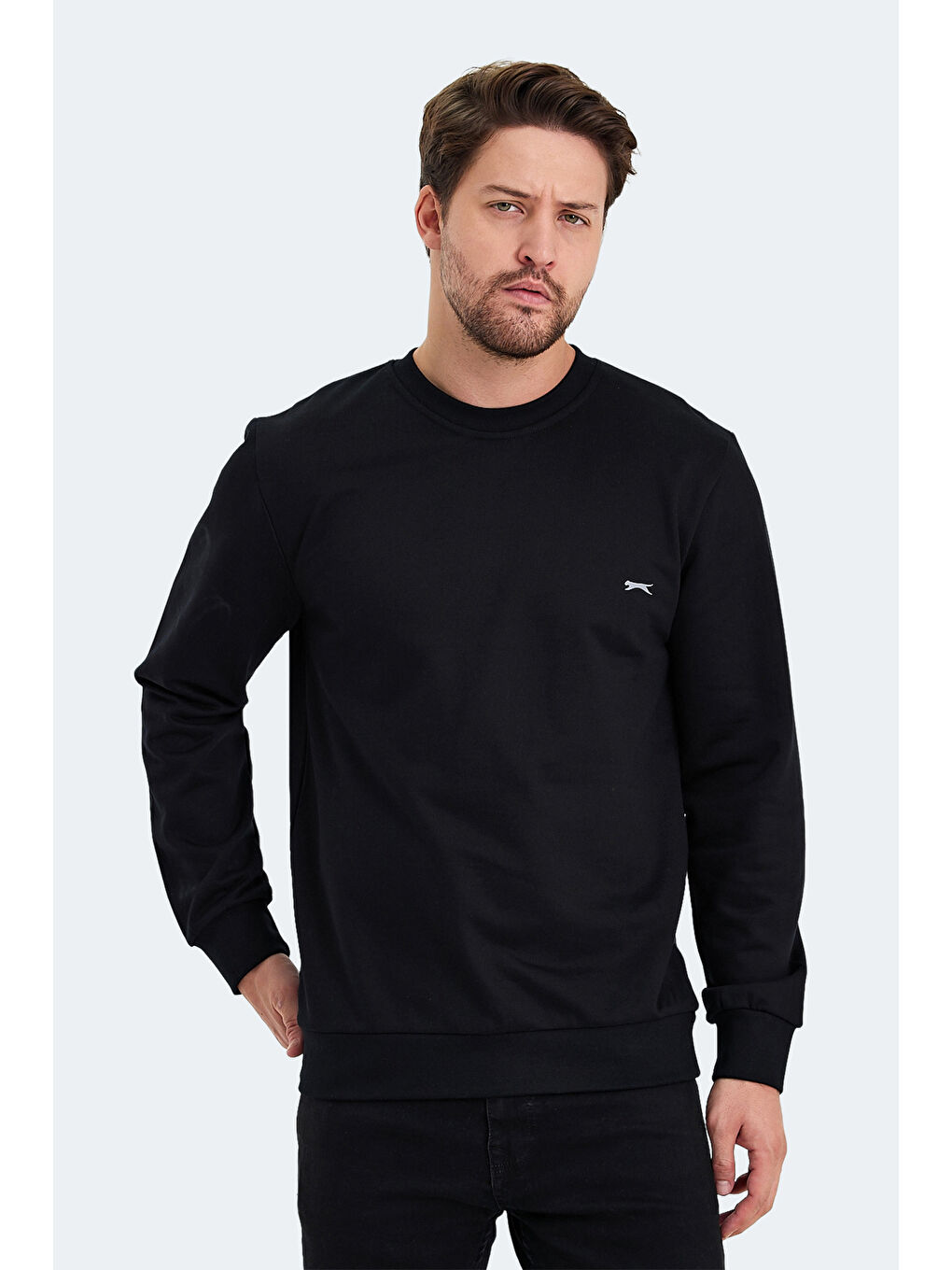 SLAZENGER KORAL Erkek Sweatshirt Siyah