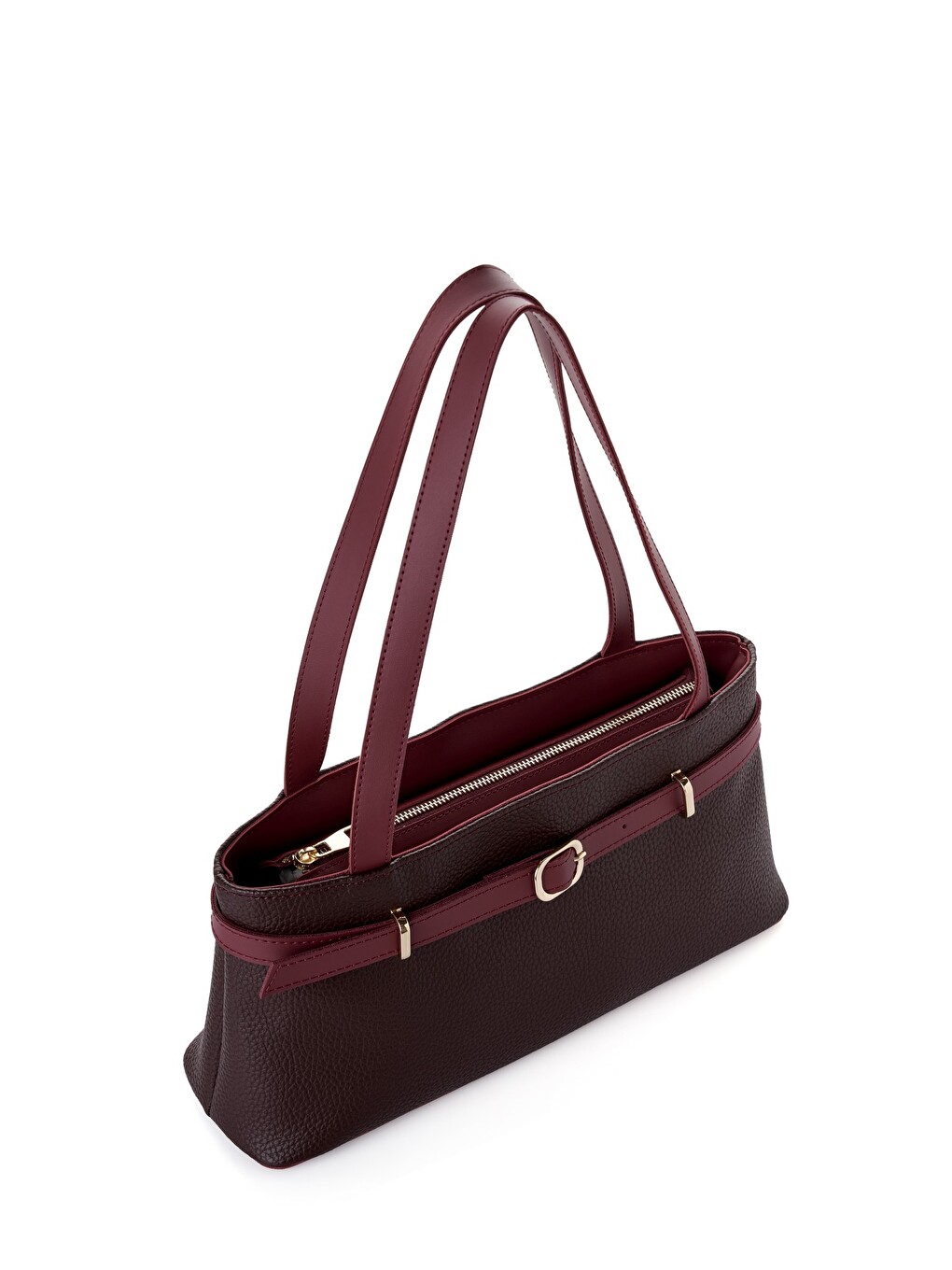 Bordo Colette Kadın El Ve Omuz Çantası-5