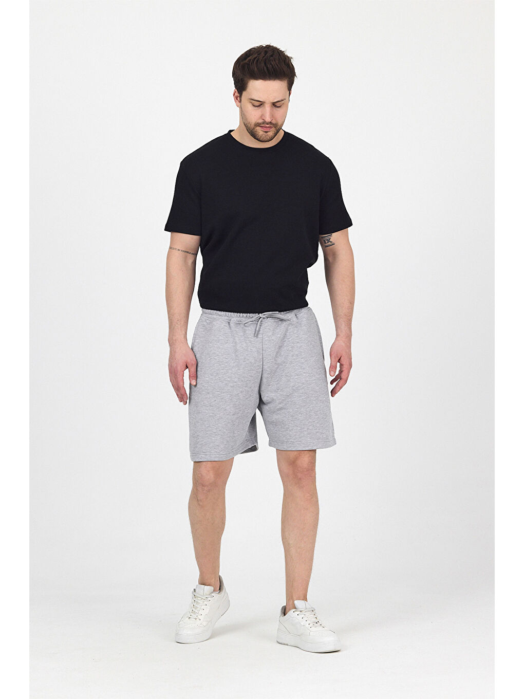 Erkek Timeless Gri Şort-1
