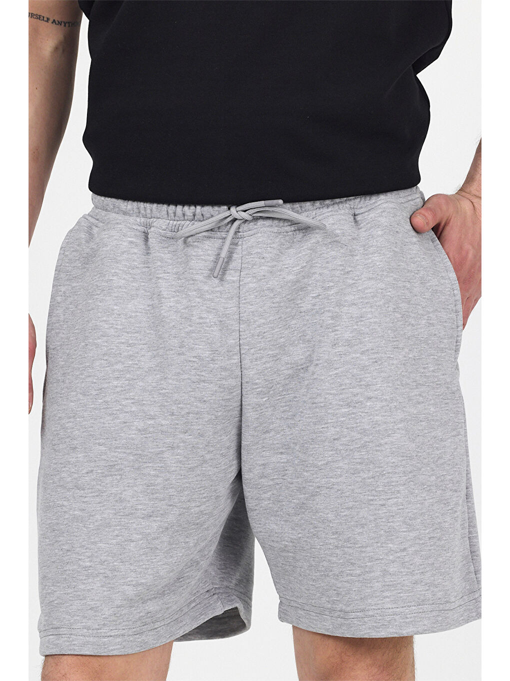 Erkek Timeless Gri Şort-3