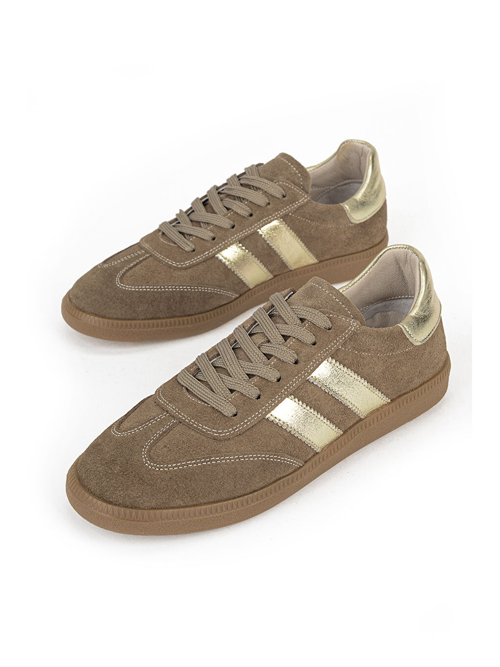 Bej Kadın Hakiki Deri Sneaker 1611035Z64032 Kum-4