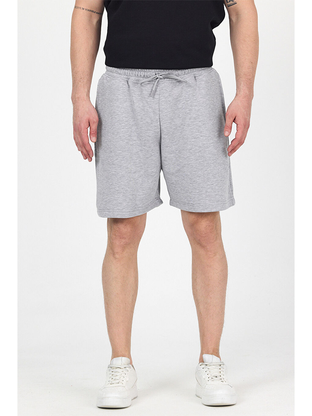 Erkek Timeless Gri Şort-4