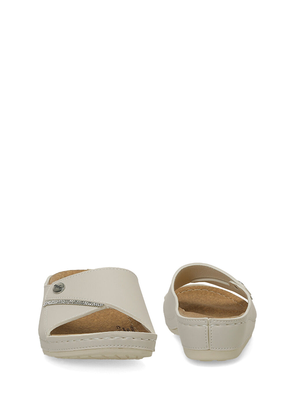 167242.Z6FX Beyaz Kadın Terlik-4