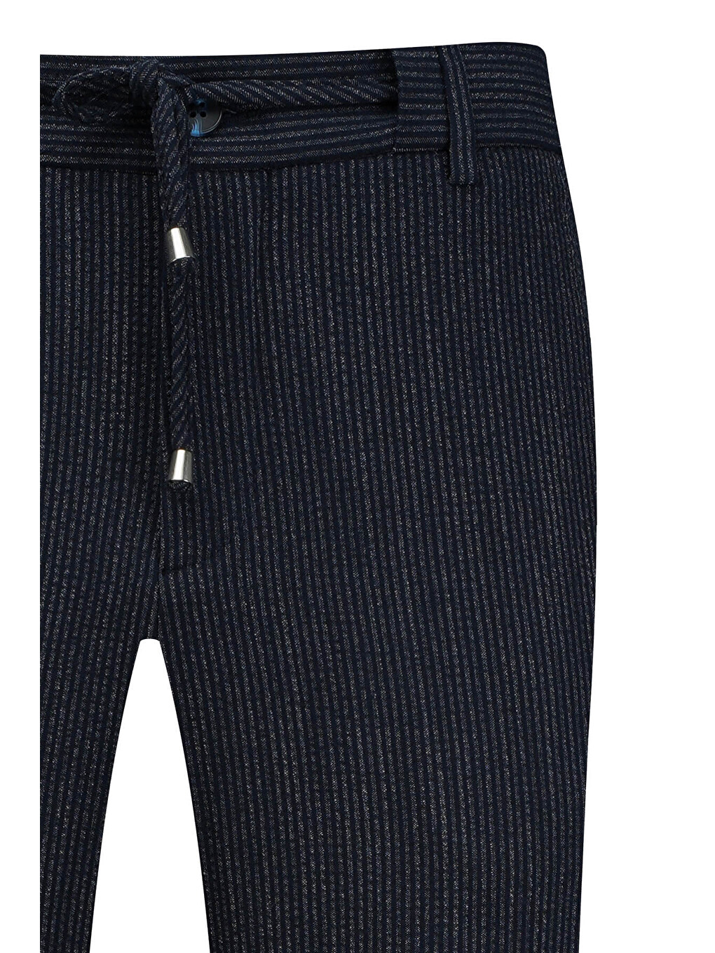 Mavi Rahat Kesim Yandan Cepli Jogger Pantolon-1