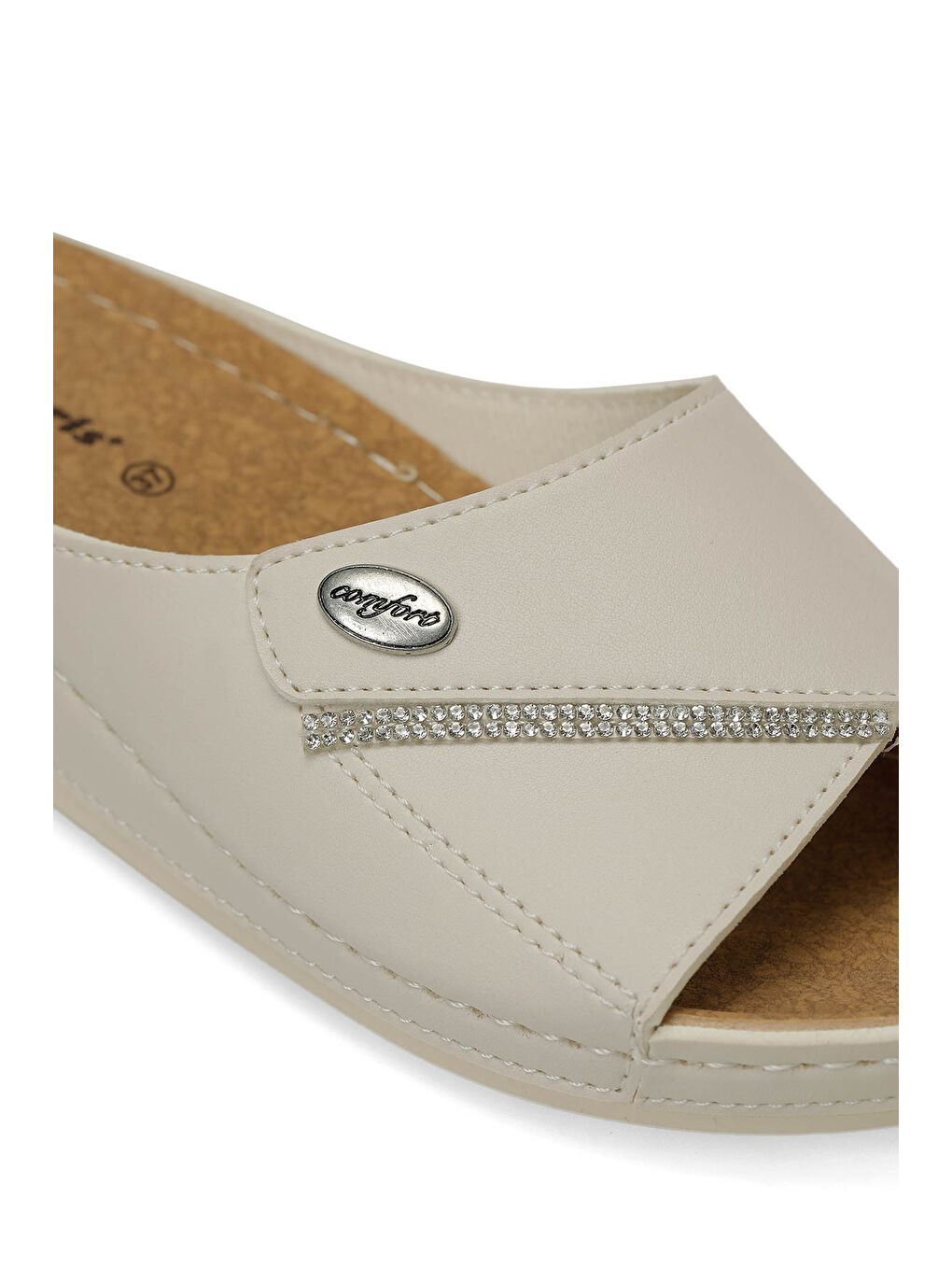 167242.Z6FX Beyaz Kadın Terlik-6