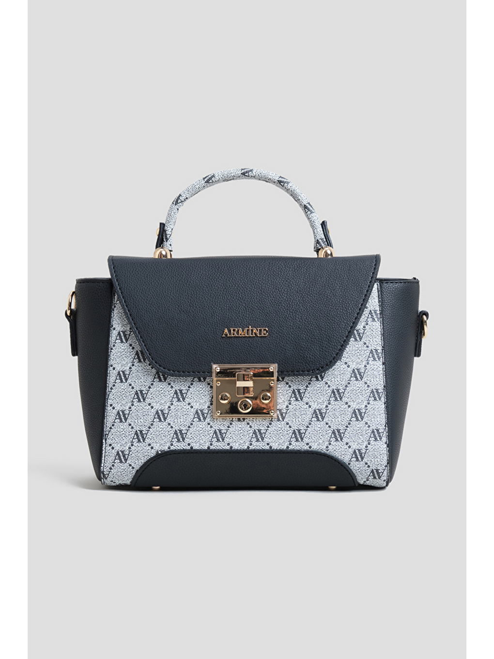 Noktalı Çanta Gri-1