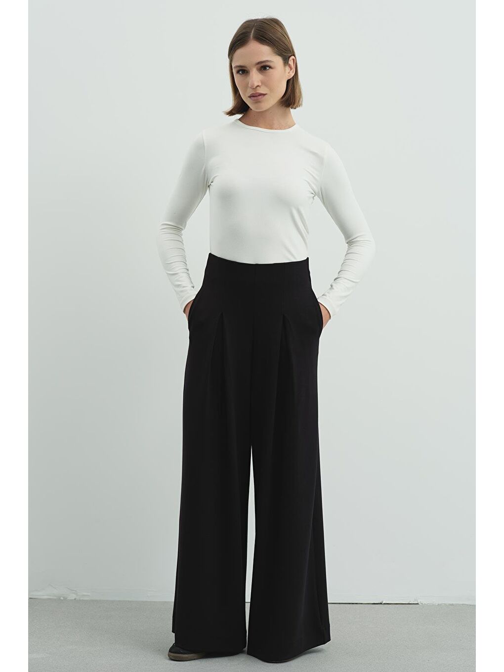 Pure Touch Tek Pileli Pantolon Cc7007 Siyah-4