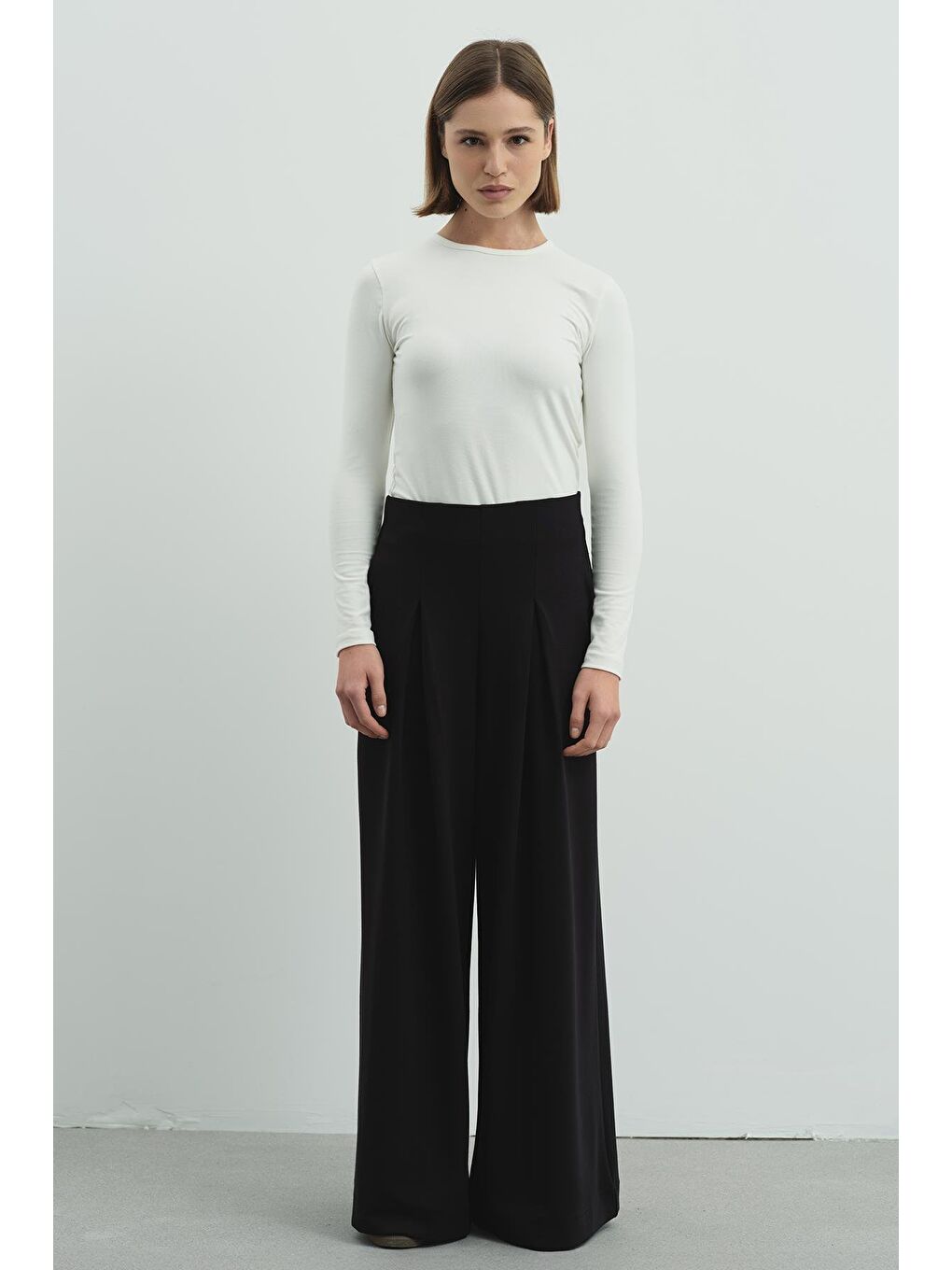 Pure Touch Tek Pileli Pantolon Cc7007 Siyah-7