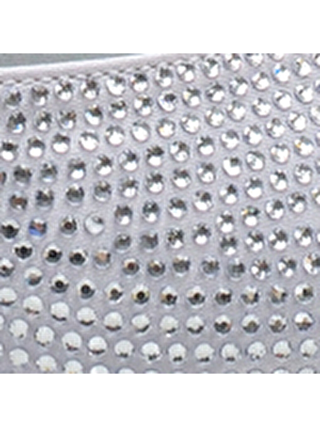 Gri Lenore Taşlı Feta Dolgu Orta Topuklu Saten Kadın Terlik-6