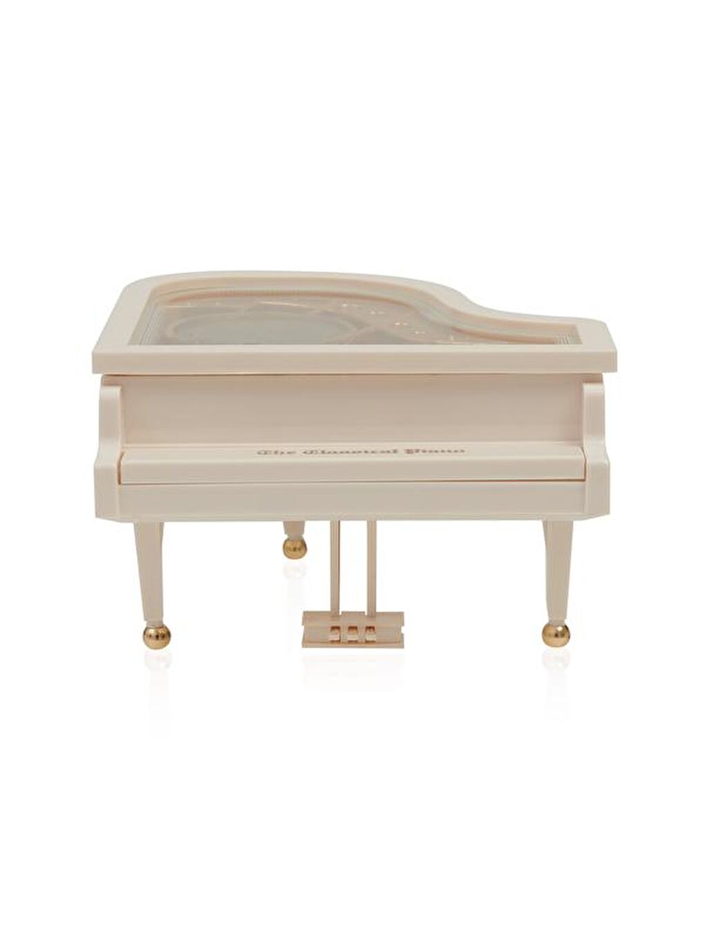 Beyaz Balerinli Piyano Tasarımlı Müzik Kutusu-2