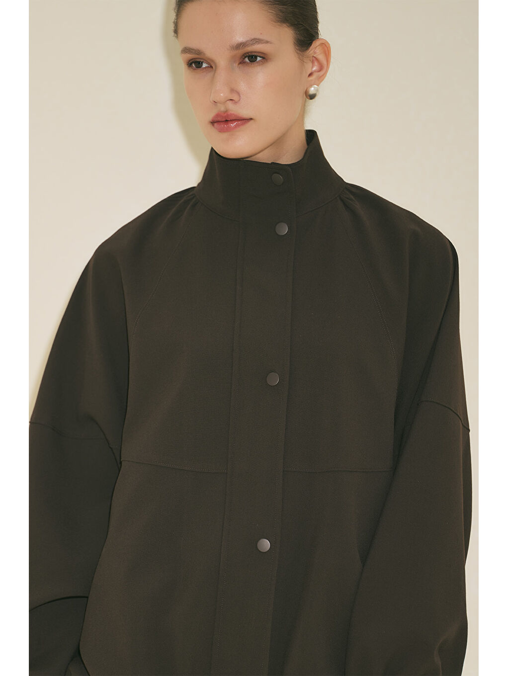 Premıum Bomber Ceket Kahverengi-2