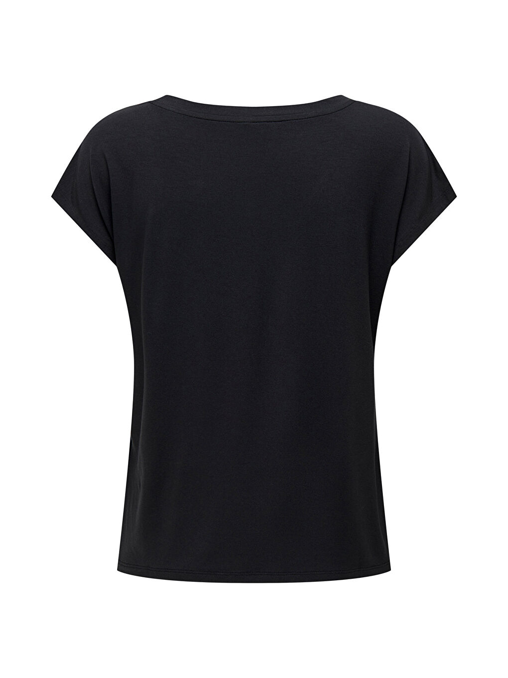 Siyah Onlrilla Regular Fit V Yaka Kısa Kollu T Shirt 15315776-3